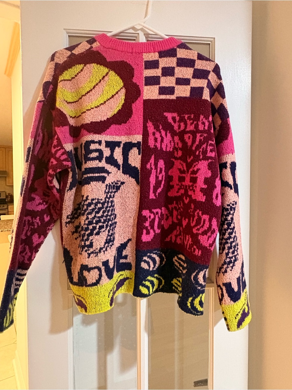 Scotch & Soda Women's Multicolor Music Love Graphic Crewneck Sweater - Picture 4 of 5